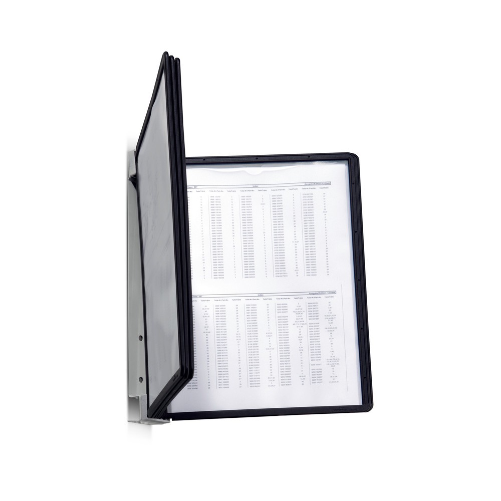 Illustration du produit: Système de pochettes transparentes avec 5 pochettes, noir
