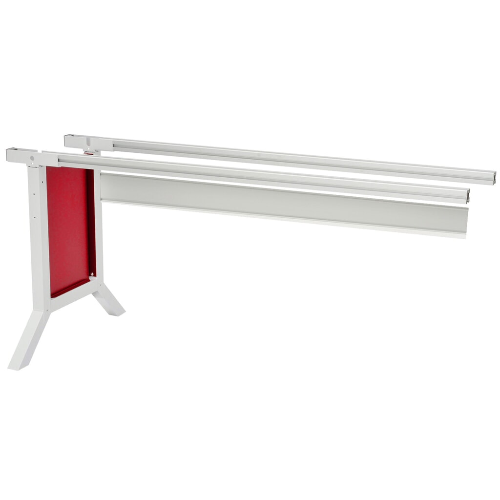 Système de poste de travail, table d’appoint, réglage de la hauteur par pinces Bedrunka+Hirth, rouge rubis Illustration du produit: Système de poste de travail, table d’appoint, réglage de la hauteur par pinces Bedrunka+Hirth, rouge rubis