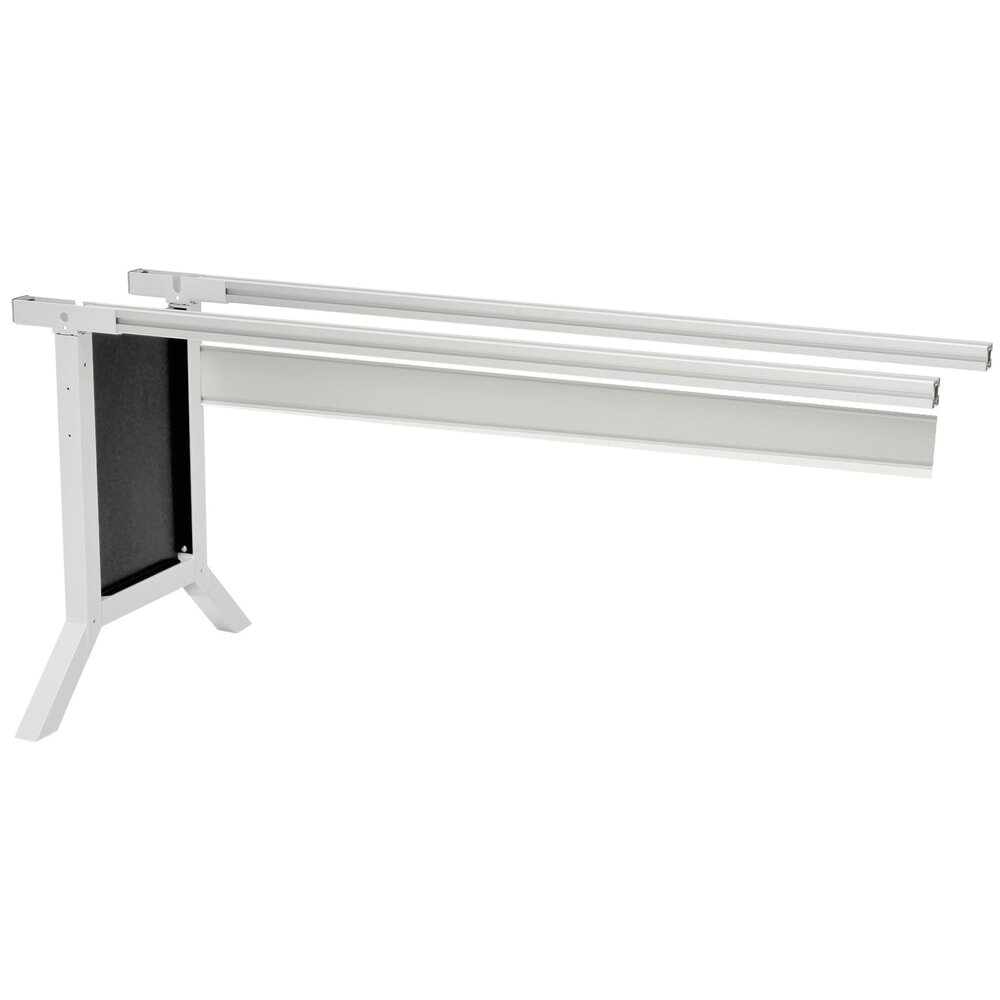 N° de l'image du produit 1 : Système de poste de travail, table d’appoint, réglage de la hauteur par pinces Bedrunka+Hirth, noir foncé