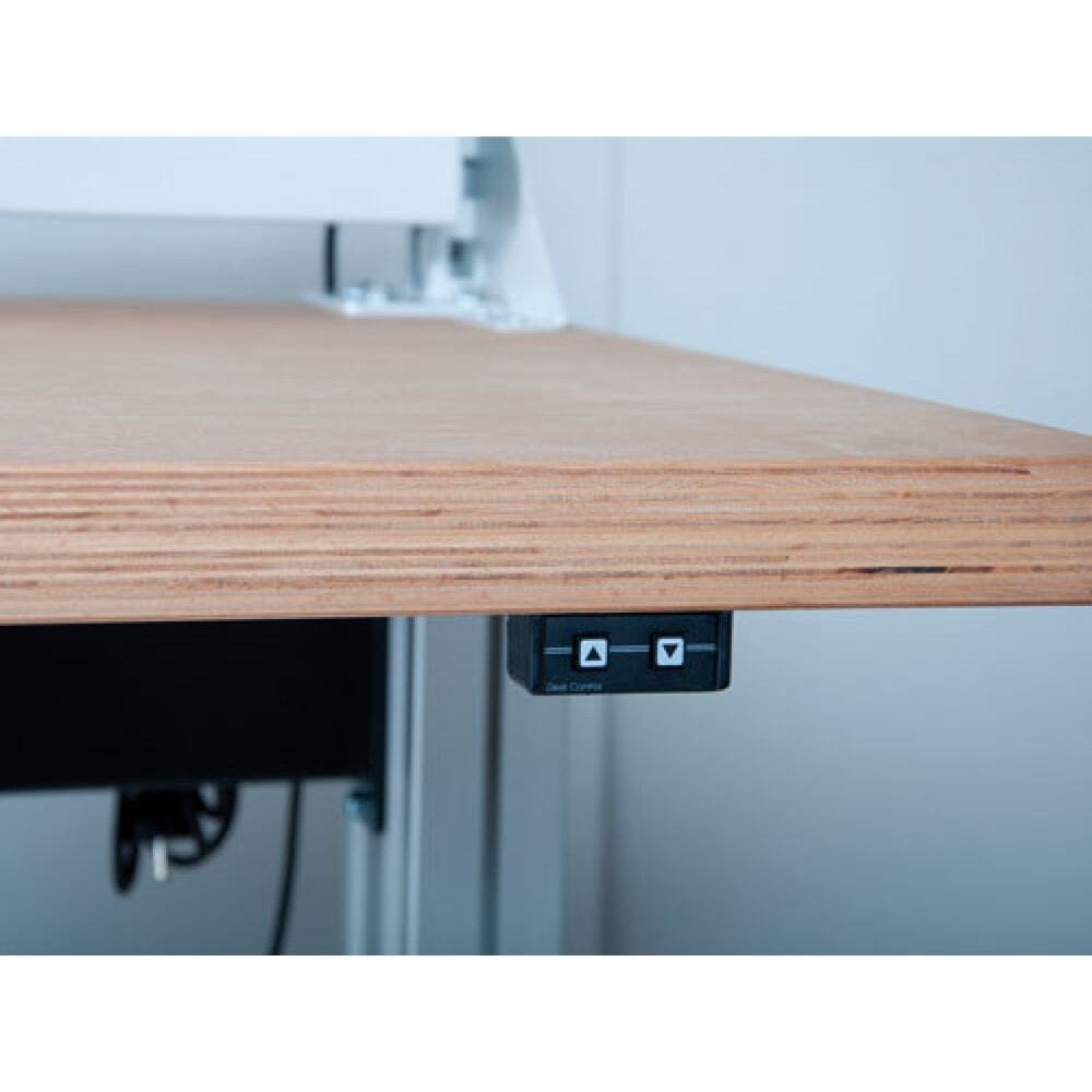 N° de l'image du produit 2 : Kit de système de poste de travail, 2 pièces, réglage de la hauteur électrique Bedrunka+Hirth, rouge rubis