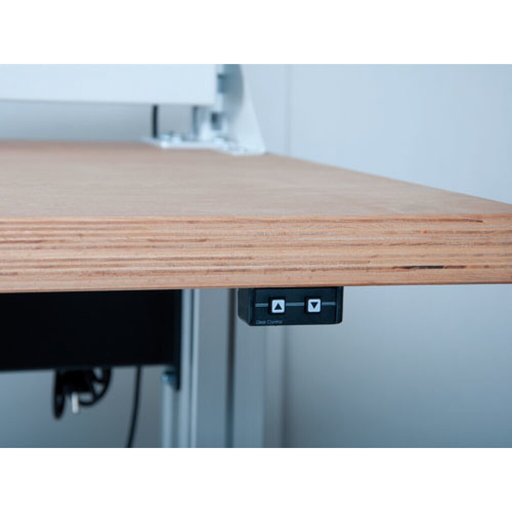 Système de poste de travail, table de base, réglage électrique de la hauteur Bedrunka+Hirth, noir foncé N° de l'image du produit 2 : Système de poste de travail, table de base, réglage électrique de la hauteur Bedrunka+Hirth, noir foncé