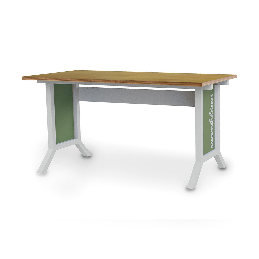 Système de poste de travail, table de base, réglage de la hauteur par pinces Bedrunka+Hirth, vert réséda Illustration du produit: Système de poste de travail, table de base, réglage de la hauteur par pinces Bedrunka+Hirth, vert réséda