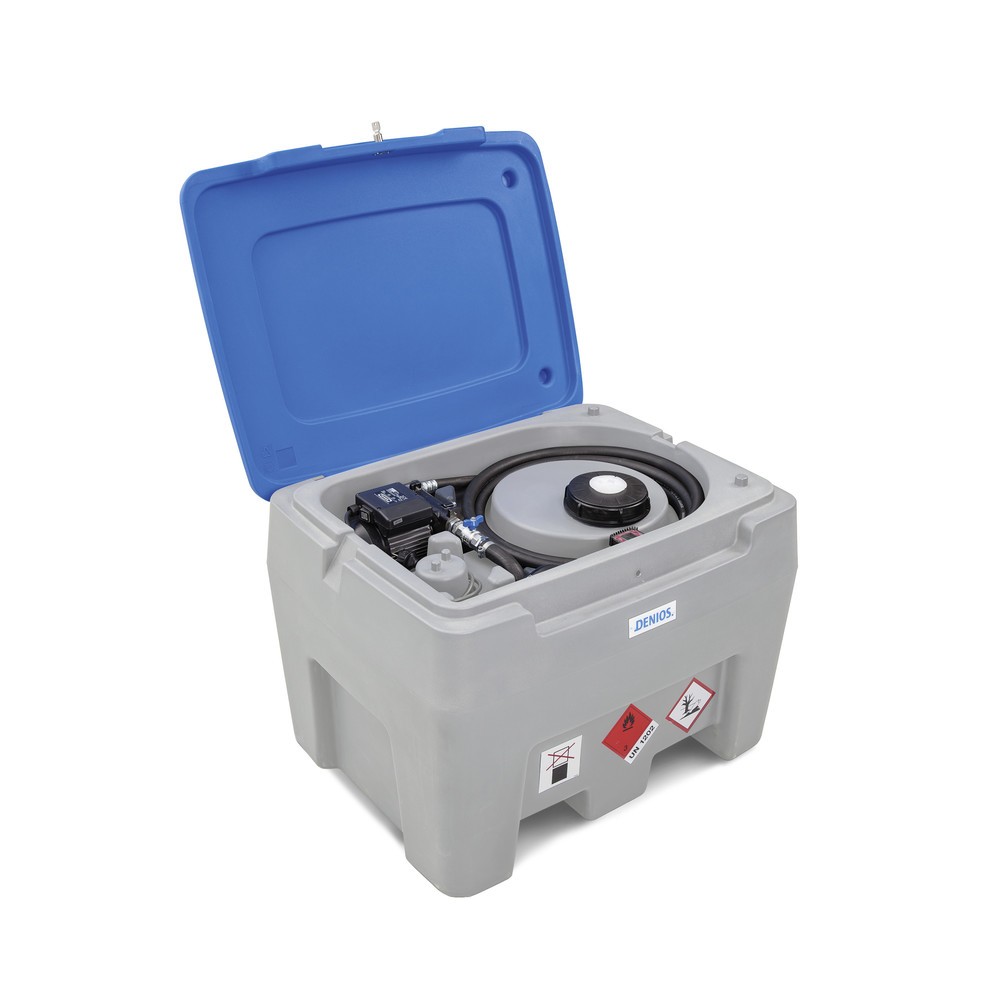 Illustration du produit: Système de réservoir en PE, avec pompe, robinet de distribution + tuyau, volume 250 l, V 12, 35 l/min