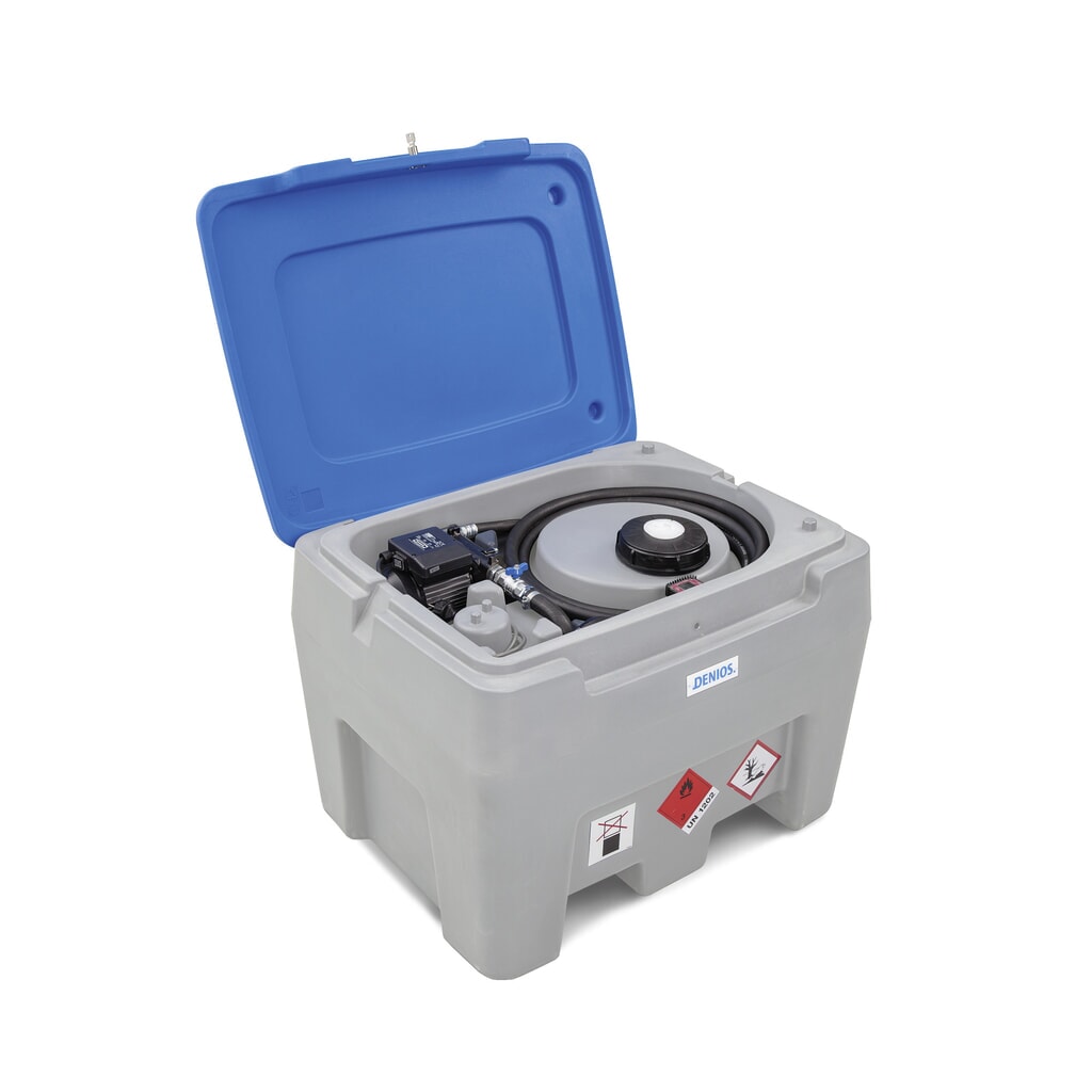 Système de réservoir en PE, avec pompe, robinet de distribution + tuyau, volume 250 l, V 12, 35 l/min Illustration du produit: Système de réservoir en PE, avec pompe, robinet de distribution + tuyau, volume 250 l, V 12, 35 l/min