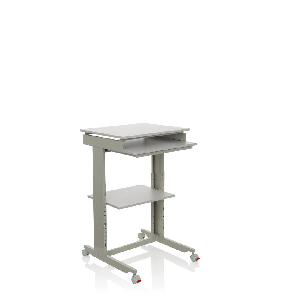 N° de l'image du produit 6 : Table d'ordinateur / bureau hjh OFFICE WORKSTATION, gris