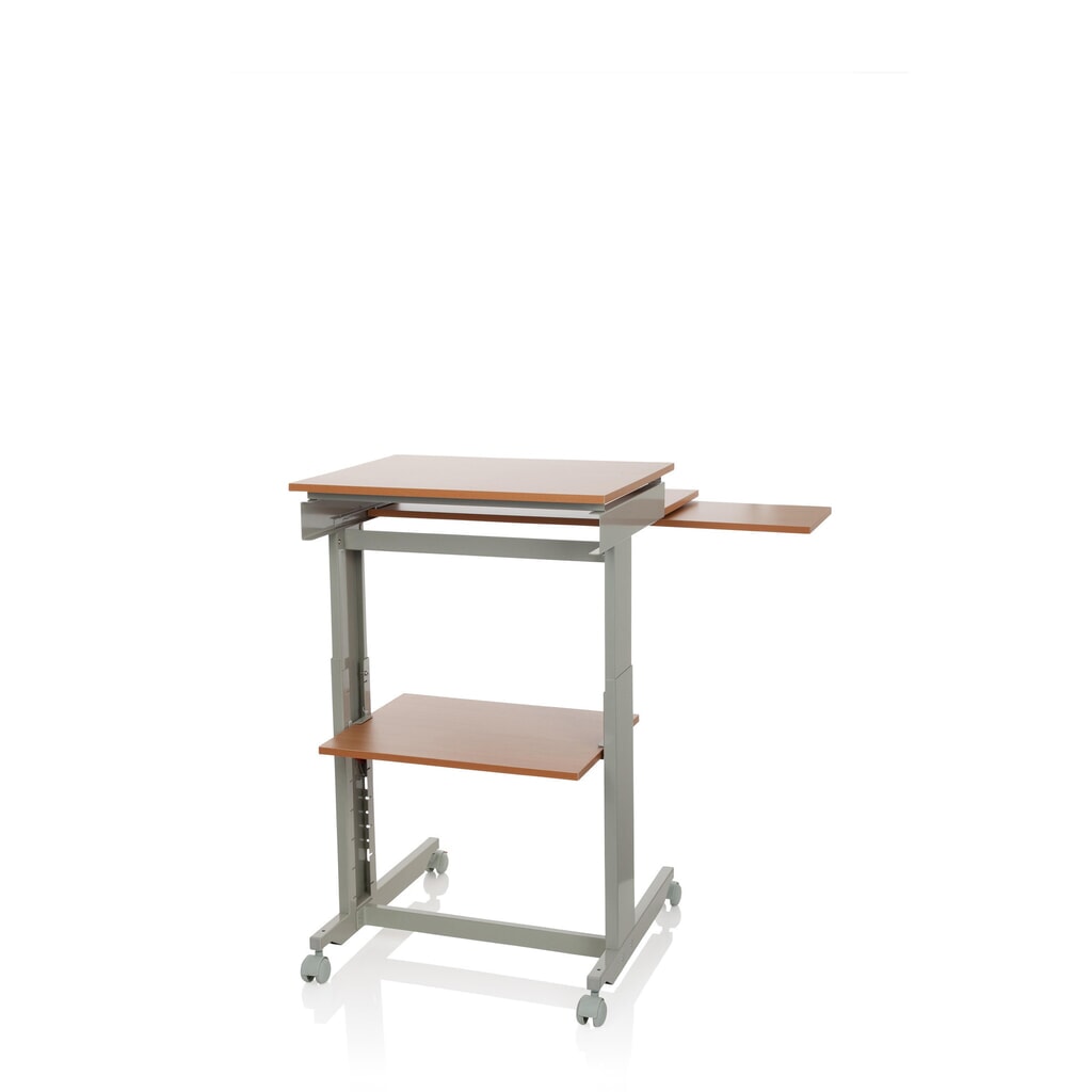 Table d'ordinateur / bureau hjh OFFICE WORKSTATION, gris / hêtre N° de l'image du produit 9 : Table d'ordinateur / bureau hjh OFFICE WORKSTATION, gris / hêtre