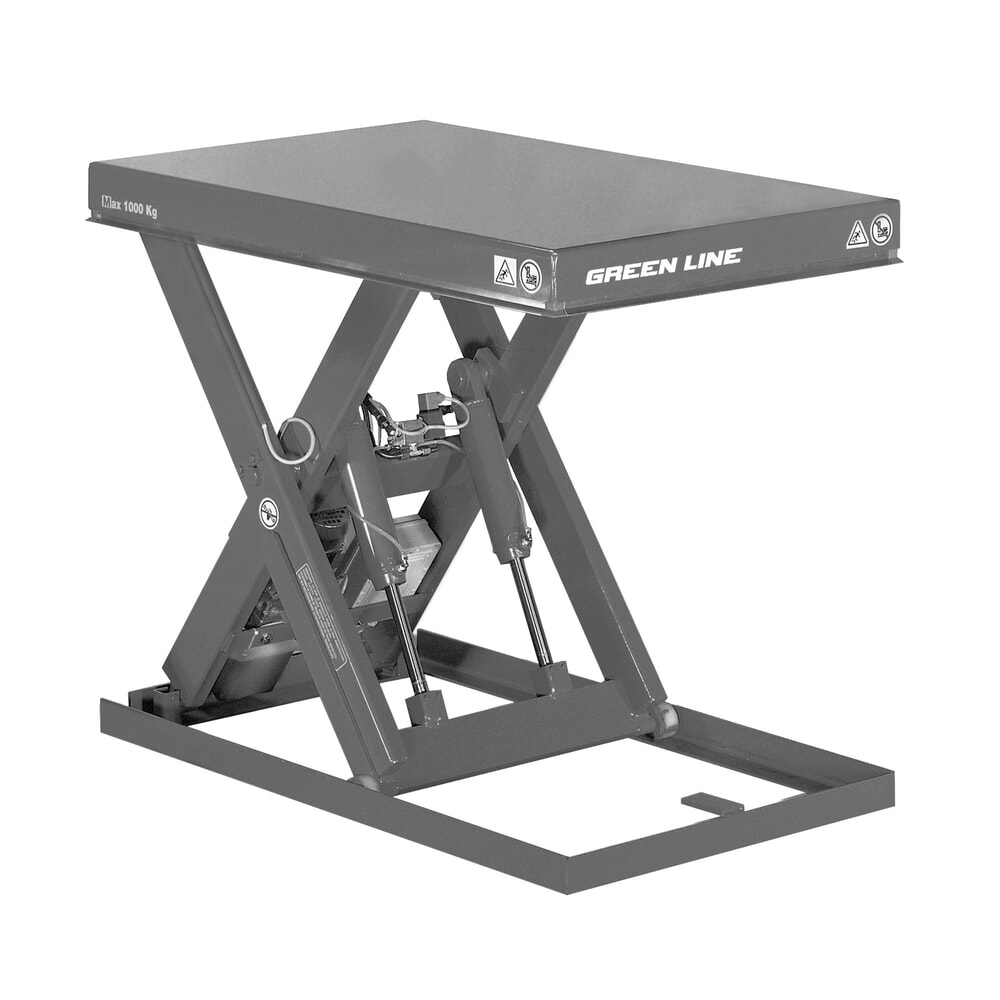 N° de l'image du produit 1 : Table élévatrice à ciseaux ERGO- LIFT, CC 500 kg, plate-forme de 1 000 x 800 mm