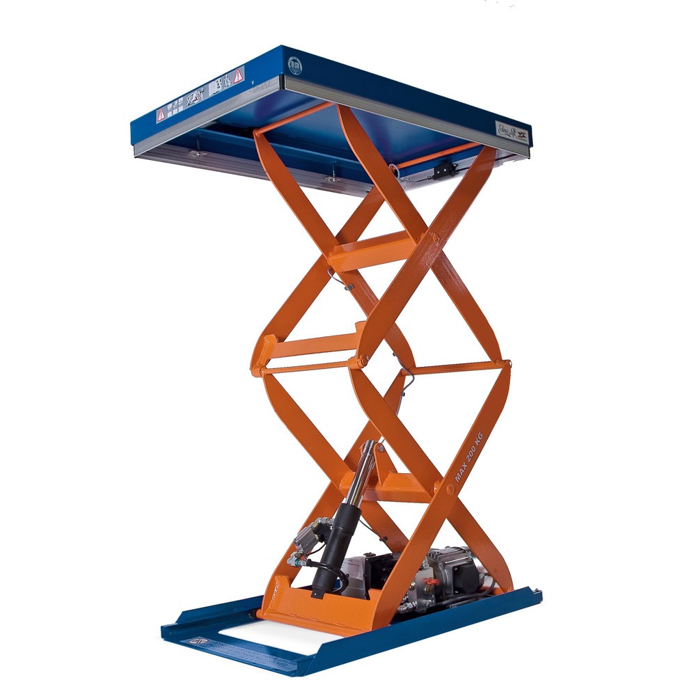 Illustration du produit: Table élévatrice à doubles ciseaux EdmoLift® série C, capacité de charge 200 kg, plate-forme de 900 x 600 mm