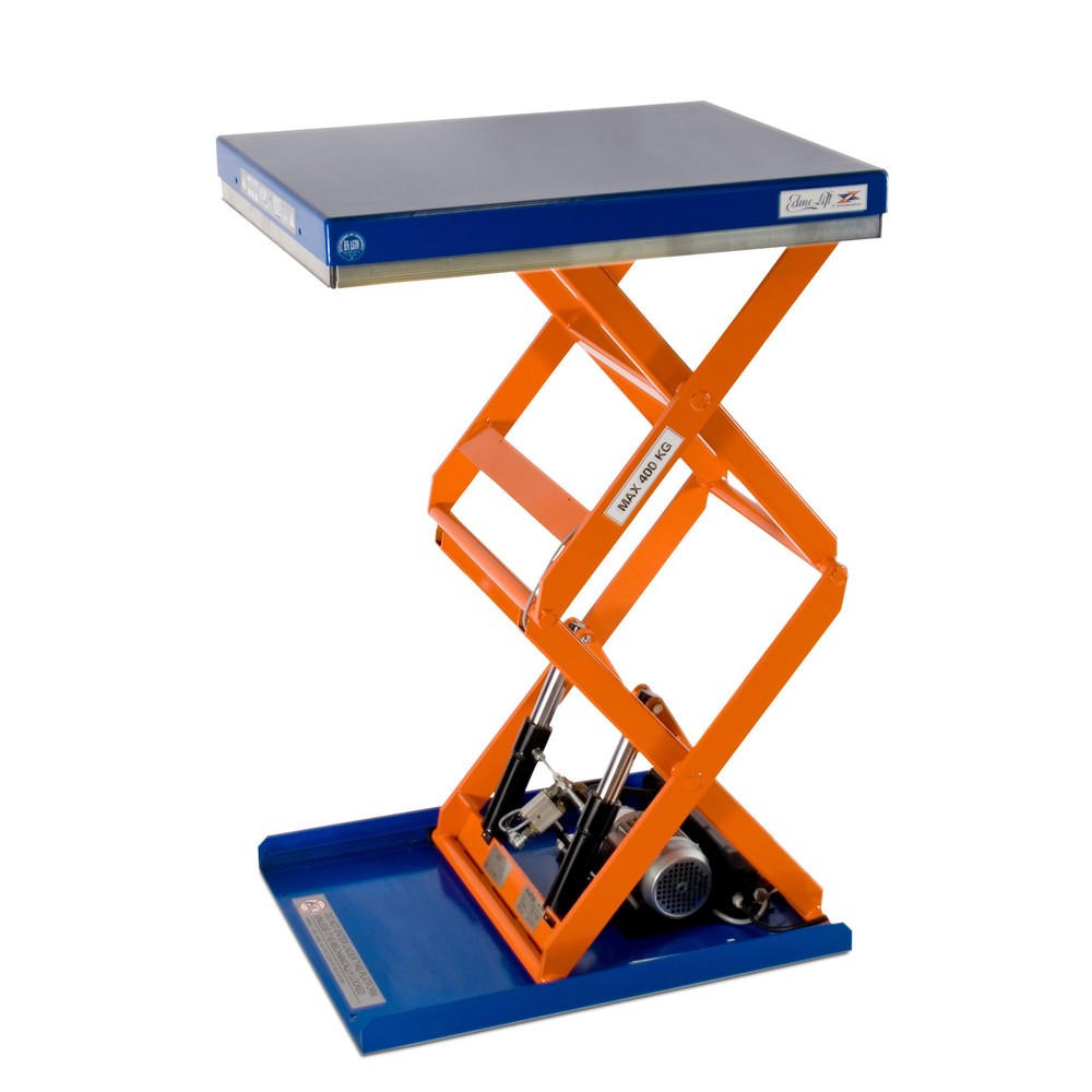 Illustration du produit: Table élévatrice à doubles ciseaux EdmoLift® série T, capacité de charge 500 kg, plate-forme de 900 x 700 mm