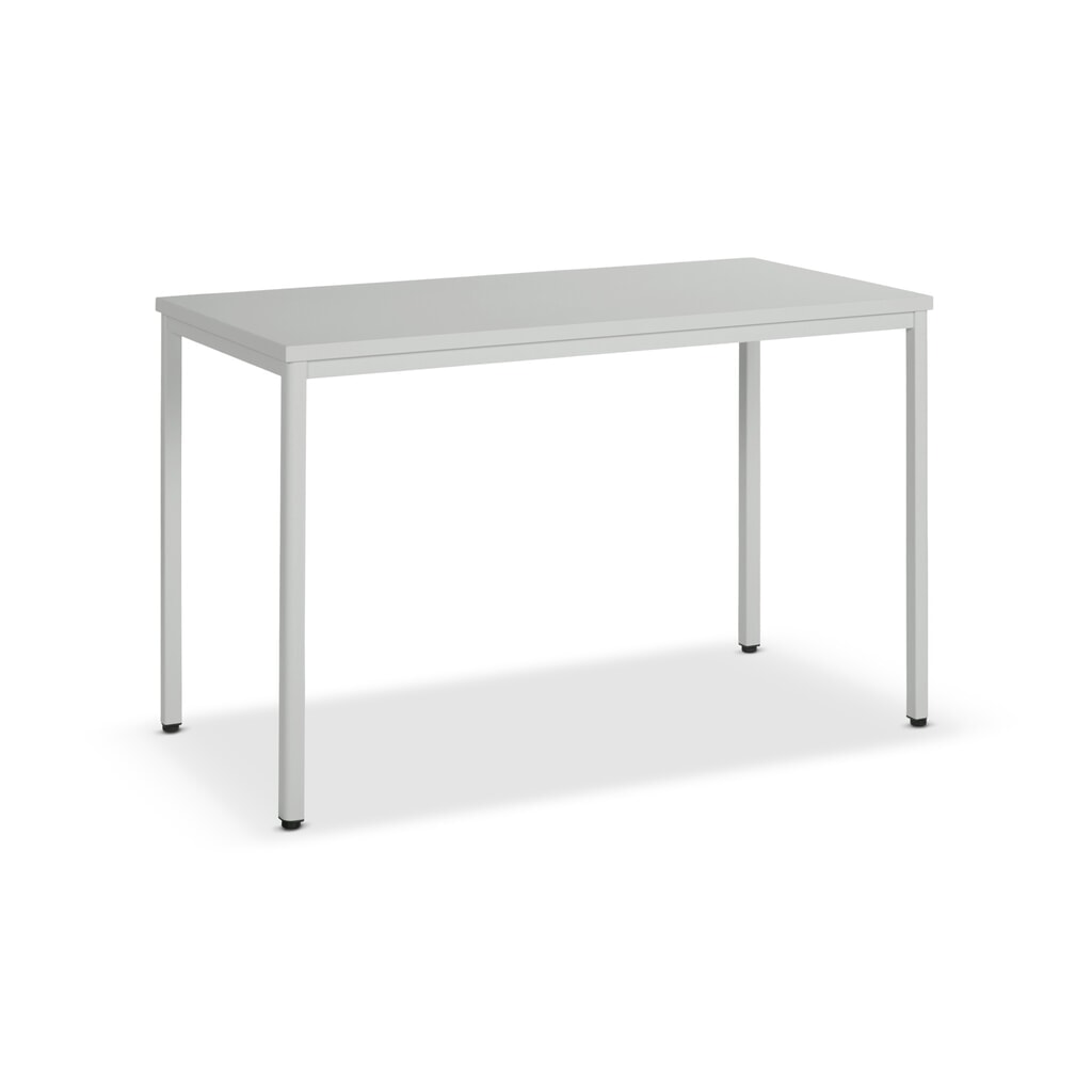 Table multi-usages, surface insensible aux rayures, 4 pieds à patins de sol, HxlxP 750 x 1 200 x 600 mm Illustration du produit: Table multi-usages, surface insensible aux rayures, 4 pieds à patins de sol, HxlxP 750 x 1 200 x 600 mm