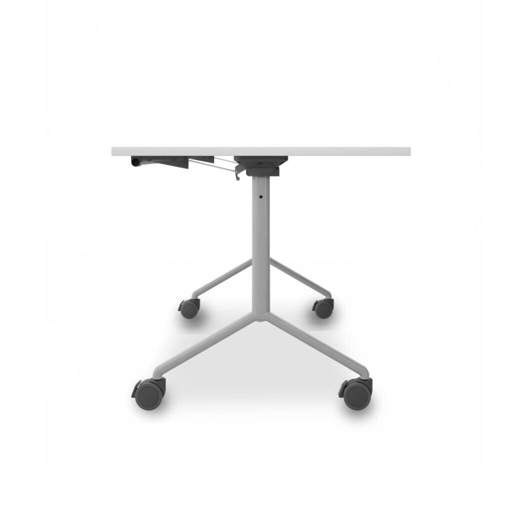 Table pliante sur roulettes, l x P 1 600 x 800 mm, blanc Illustration du produit: Table pliante sur roulettes, l x P 1 600 x 800 mm, blanc