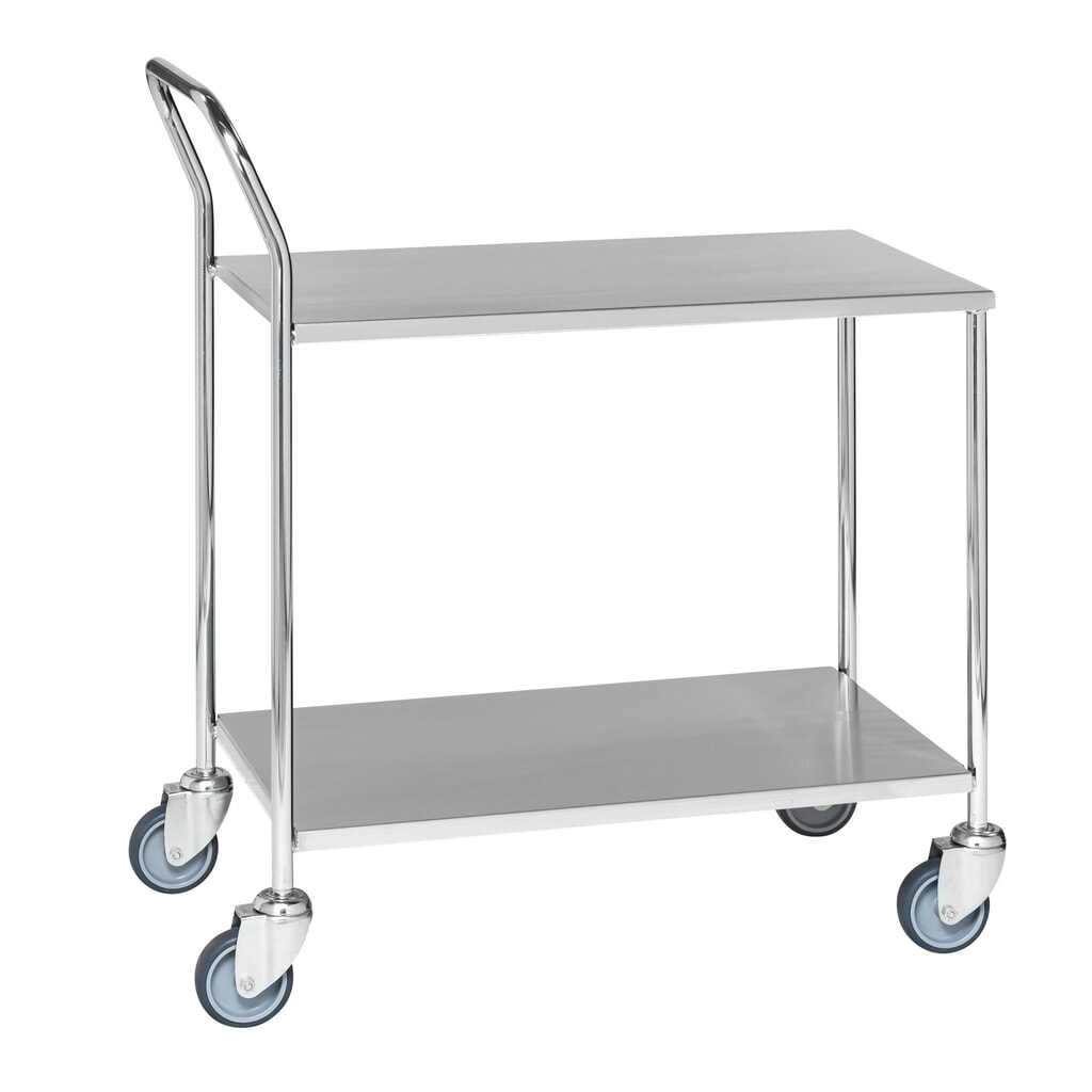 Table servante en acier inoxydable, HxlxP 960 x 430 x 840 mm Illustration du produit: Table servante en acier inoxydable, HxlxP 960 x 430 x 840 mm