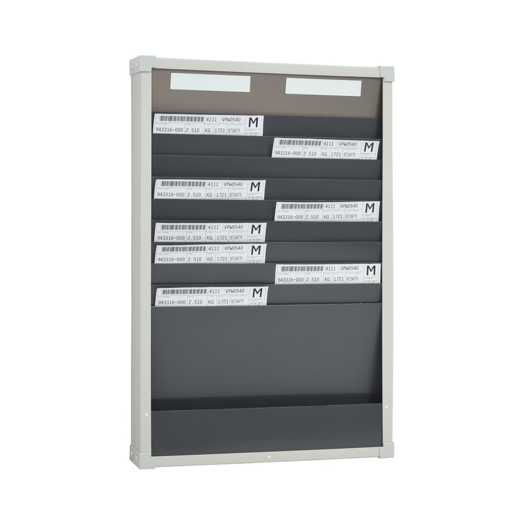 Tableau de tri de cartes, 2 rangées, 10 compartiments pour chacune, H x l 750 x 490 mm Illustration du produit: Tableau de tri de cartes, 2 rangées, 10 compartiments pour chacune, H x l 750 x 490 mm
