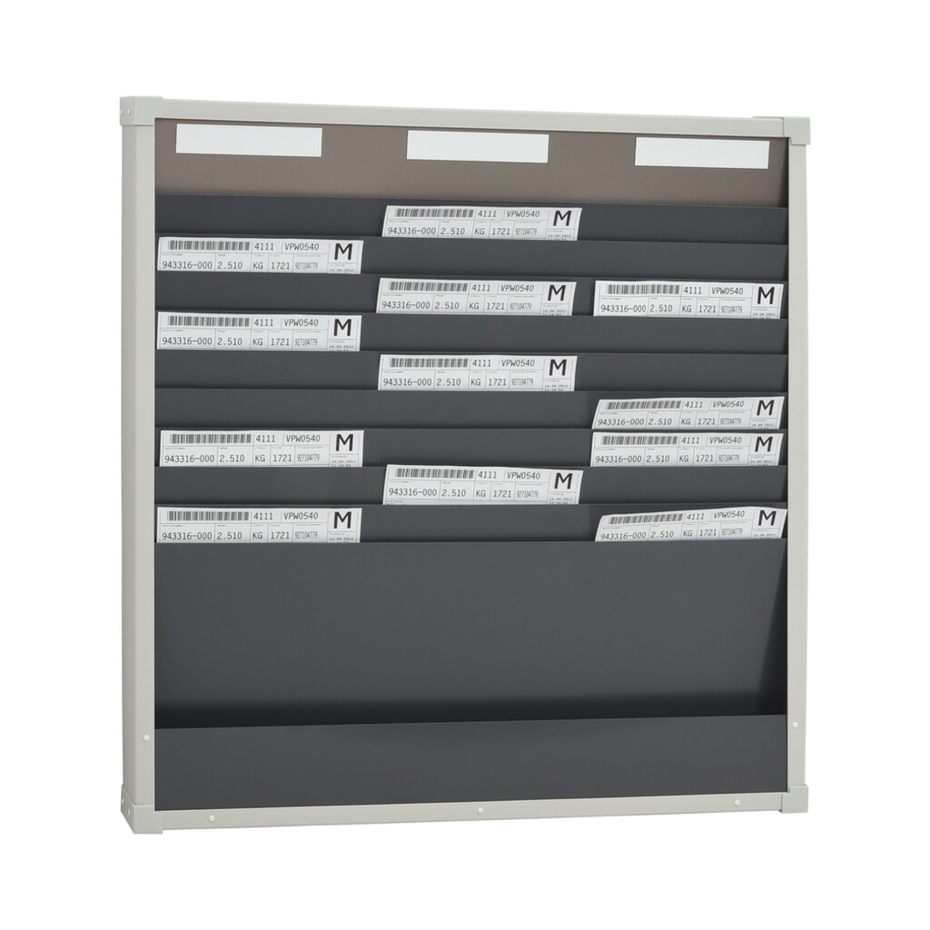 Illustration du produit: Tableau de tri de cartes, 3 rangées, 10 compartiments pour chacune, H x l 750 x 720 mm