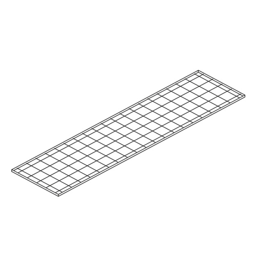 Illustration du produit: Tablette de rayonnage en caillebotis grille, l 2 000 x P 500 mm, galvanisée