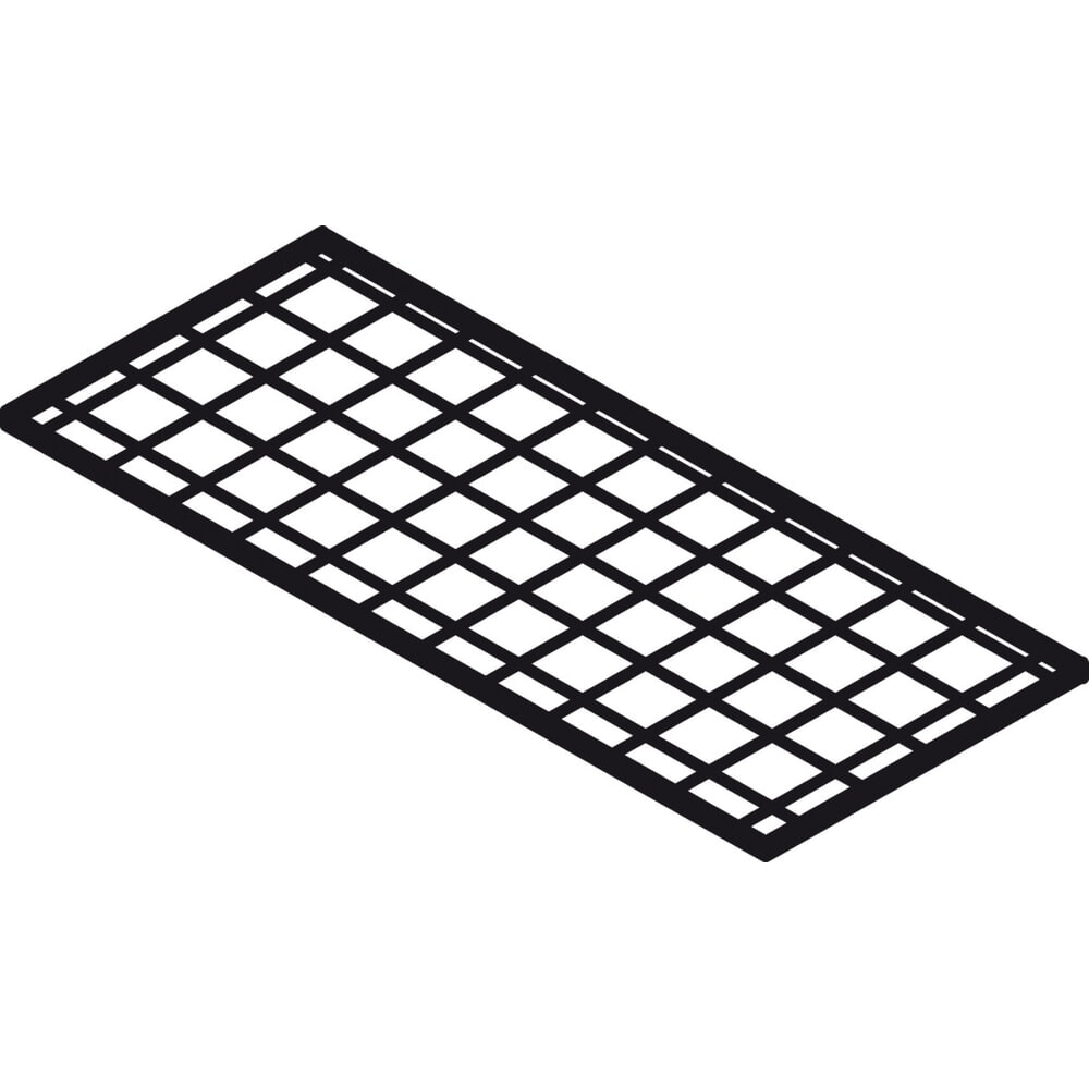 Illustration du produit: Tablette de rayonnage en caillebotis grille, l 1 200 x P 500 mm galvanisée
