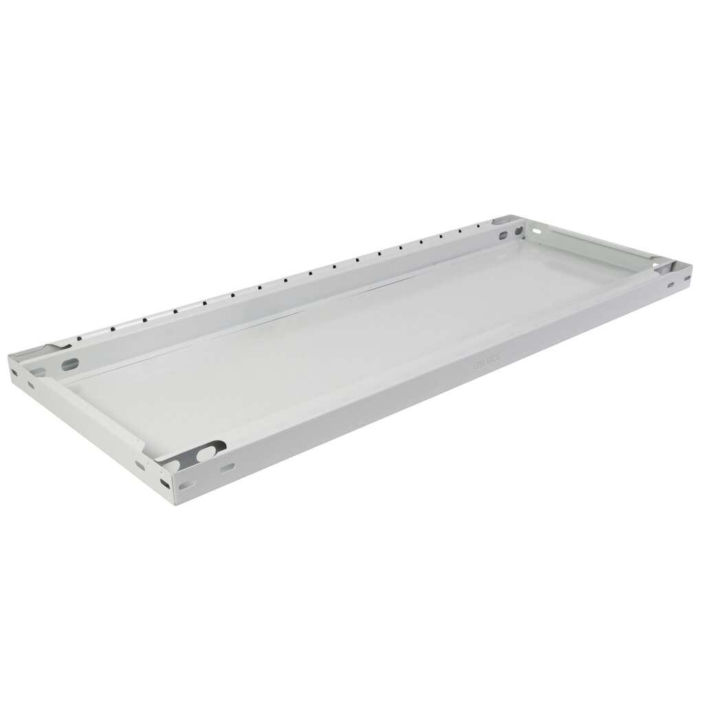 Tablette MULTIplus330 pour rayonnage à tablettes SCHULTE, charge par tablette 330 kg, gris clair, larg. x prof. 1 000 x 300 mm N° de l'image du produit 2 : Tablette MULTIplus330 pour rayonnage à tablettes SCHULTE, charge par tablette 330 kg, gris clair, larg. x prof. 1 000 x 300 mm