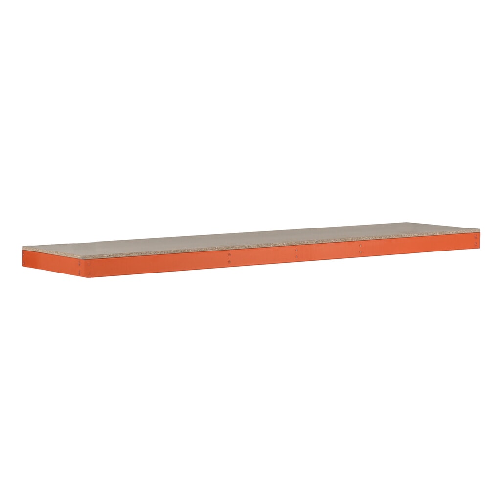 Illustration du produit: Tablette pour rayonnage grande portée SCHULTE avec panneaux agglomérés, l x P 1 536 x 469 mm, orange