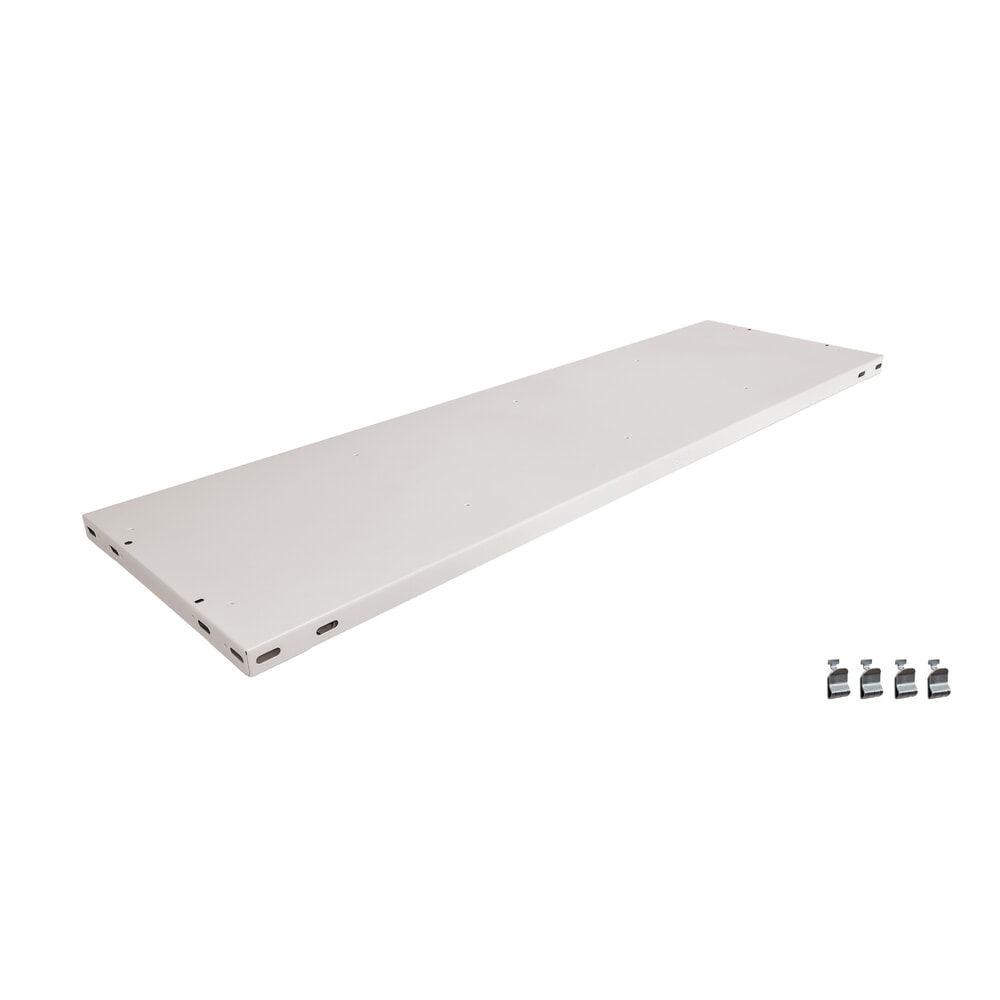 Illustration du produit: Tablette supplémentaire pour étagère à dossiers SCHULTE en noir, sans butées finales, l x P 750 x 300 mm