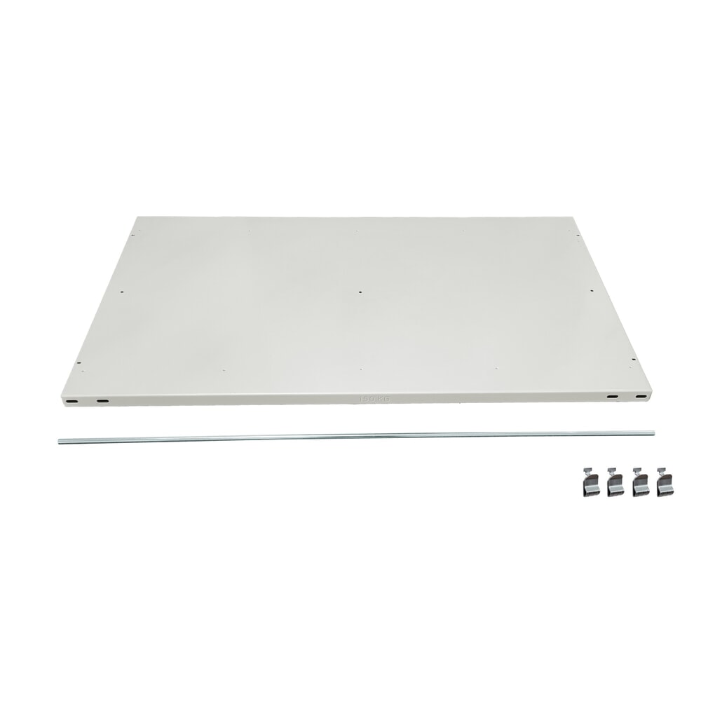 Illustration du produit: Tablette supplémentaire pour étagère à dossiers SCHULTE en noir, avec butées finales, l x P 1 000 x 600 mm