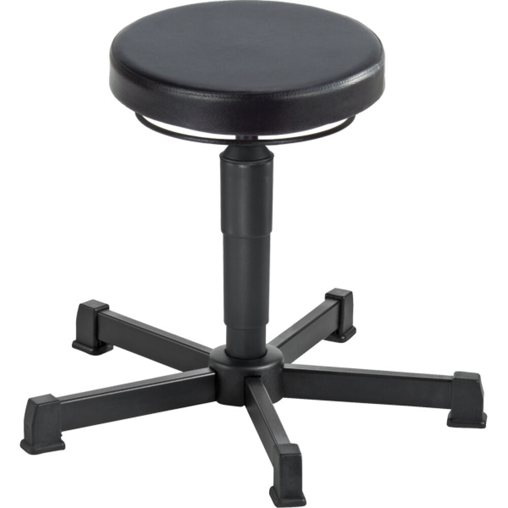 Illustration du produit: Tabouret Allround, assise en PU, hauteur d’assise 360-490 mm, base acier, patins
