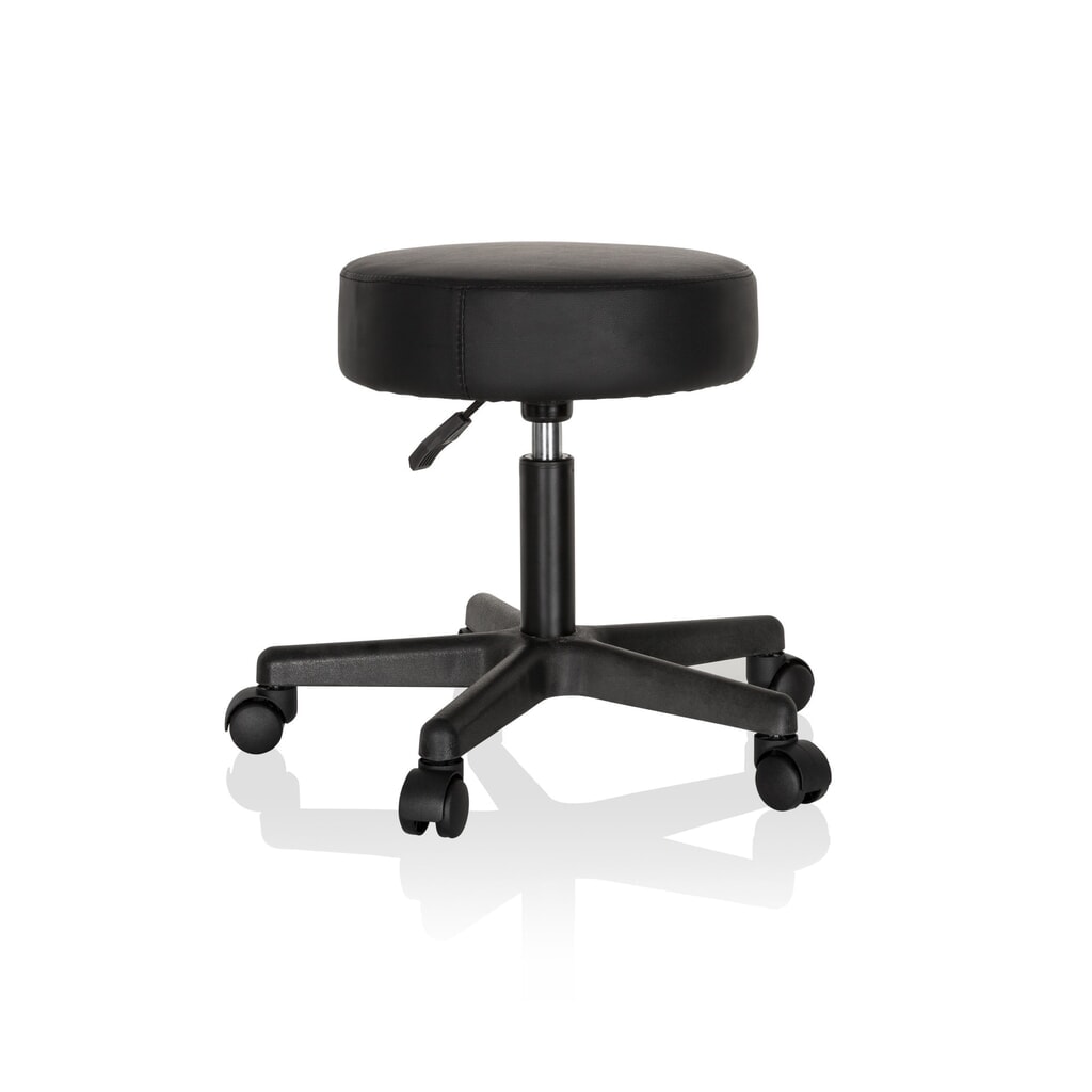 N° de l'image du produit 5 : Tabouret ergonomique / tabouret pivotant hjh OFFICE OPERATOR I similicuir, noir