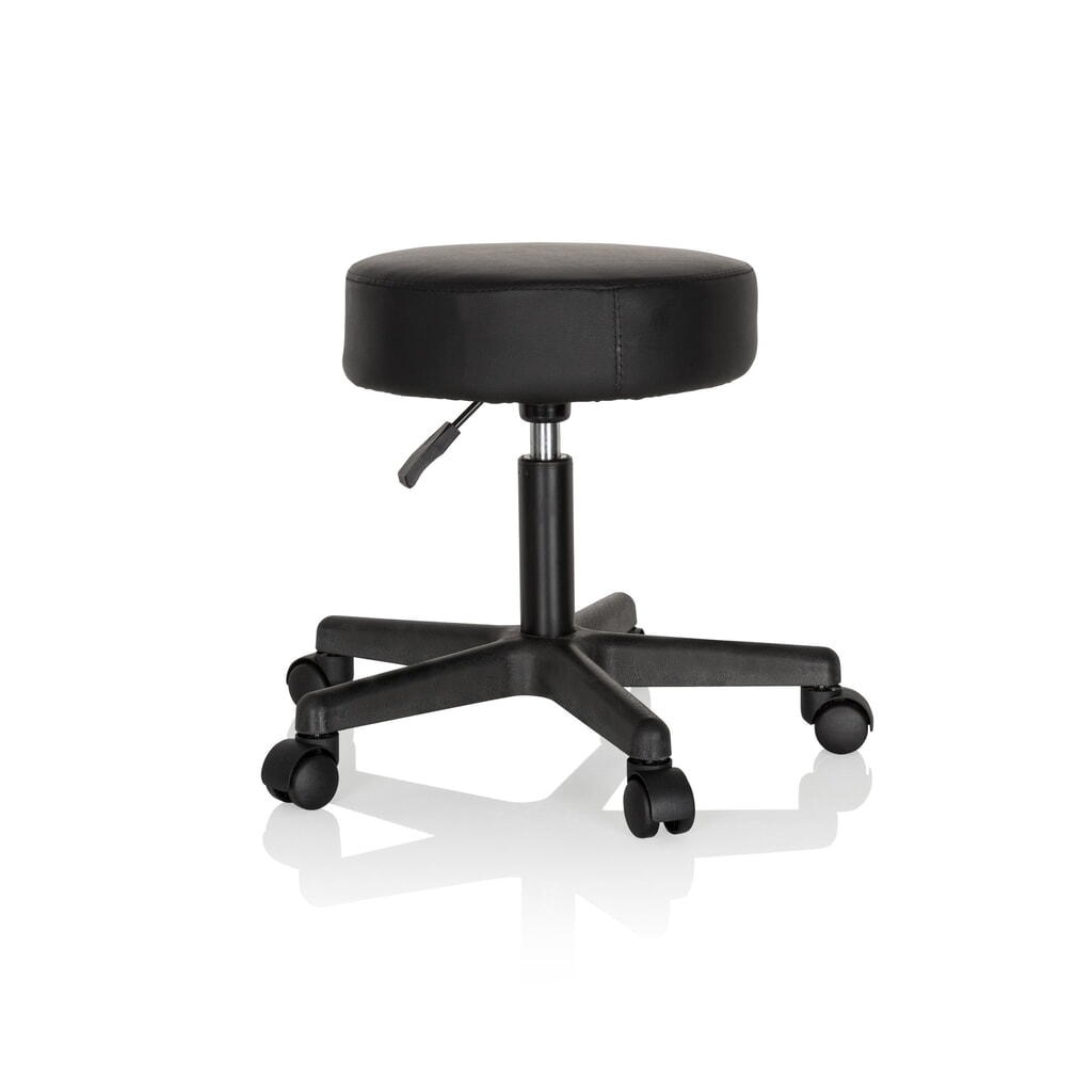 N° de l'image du produit 6 : Tabouret ergonomique / tabouret pivotant hjh OFFICE OPERATOR I similicuir, noir