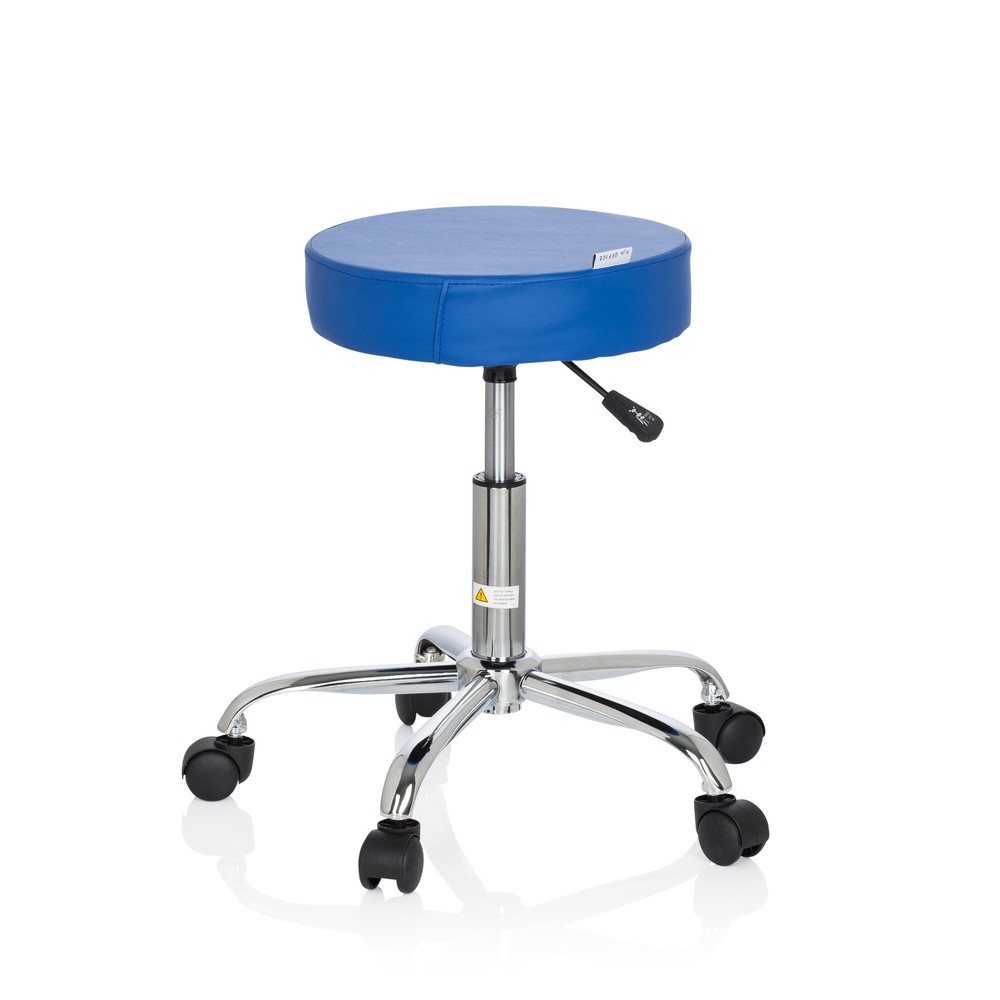 N° de l'image du produit 5 : Tabouret ergonomique / tabouret pivotant hjh OFFICE OPERATOR II similicuir, bleu