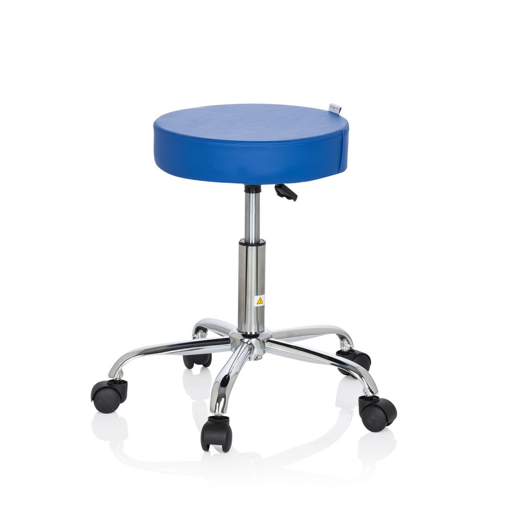 N° de l'image du produit 7 : Tabouret ergonomique / tabouret pivotant hjh OFFICE OPERATOR II similicuir, bleu