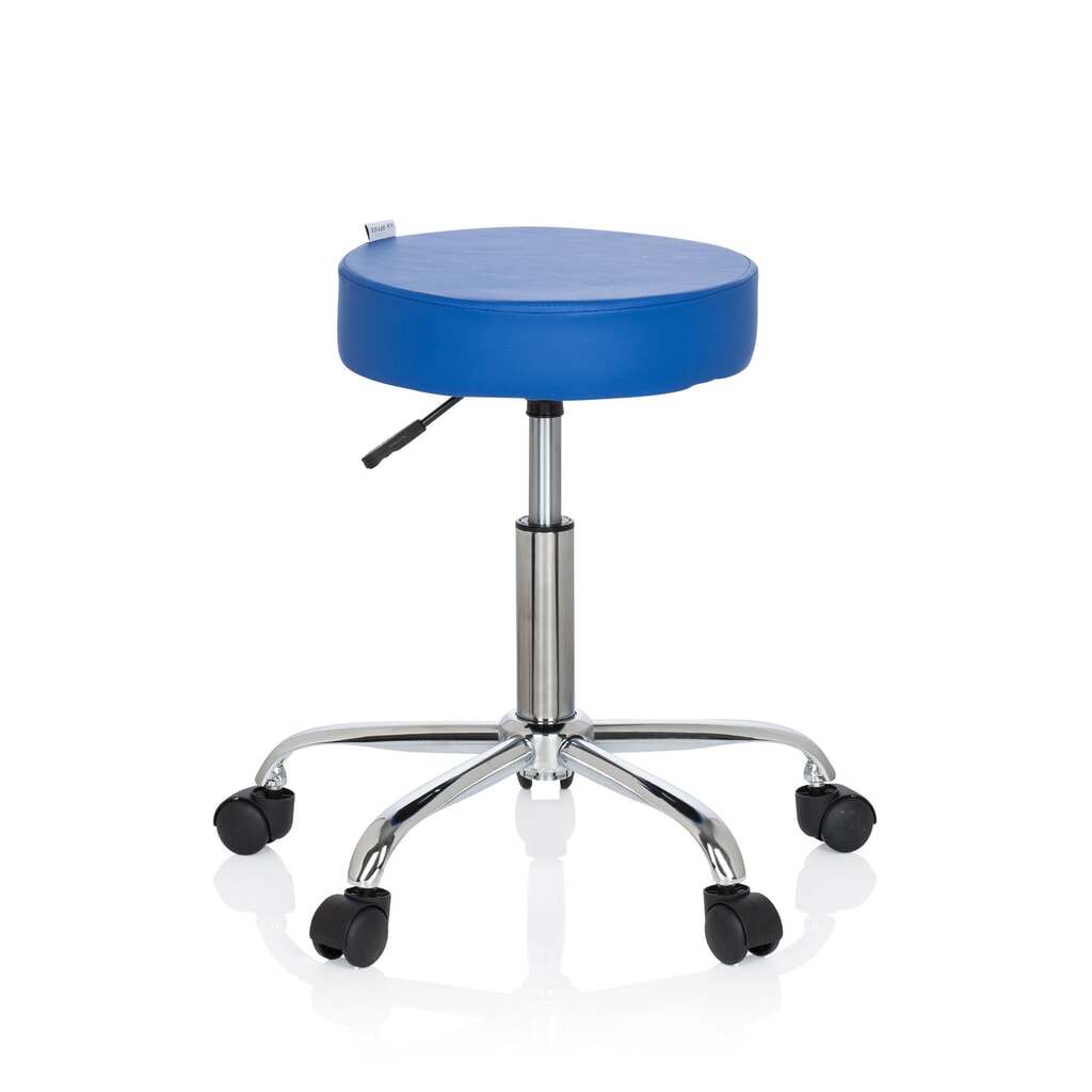 Illustration du produit: Tabouret ergonomique / tabouret pivotant hjh OFFICE OPERATOR II similicuir, bleu