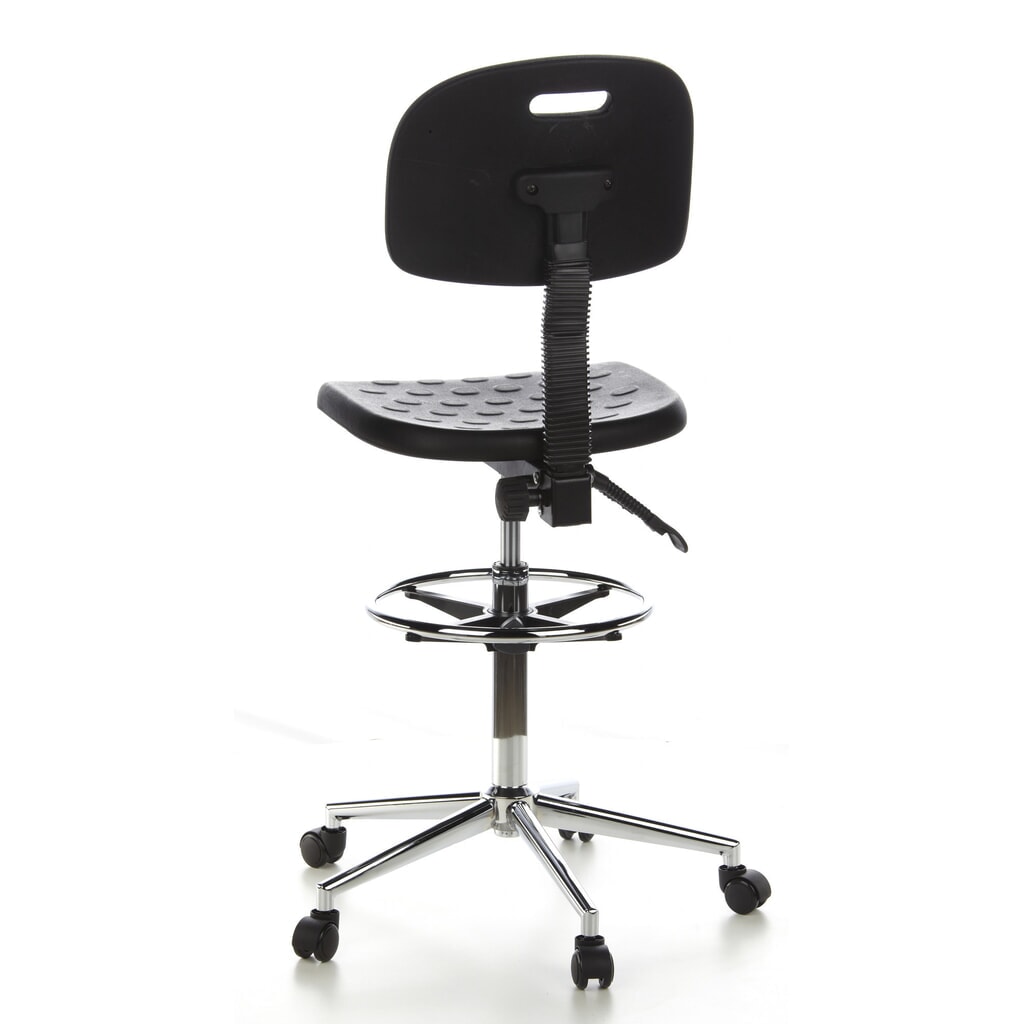 N° de l'image du produit 6 : Tabouret / tabouret pivotant hjh OFFICE TOP WORK 23 similicuir, noir