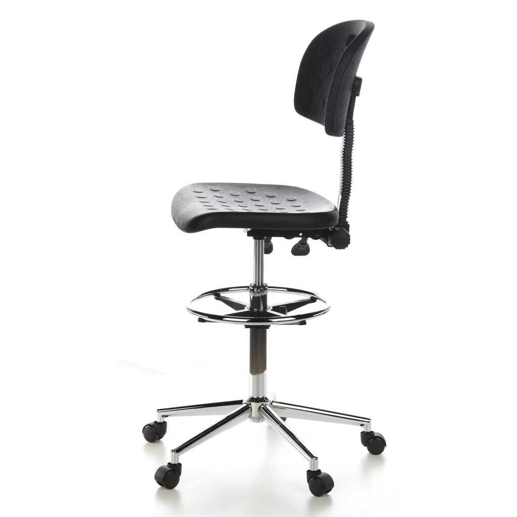 N° de l'image du produit 8 : Tabouret / tabouret pivotant hjh OFFICE TOP WORK 23 similicuir, noir