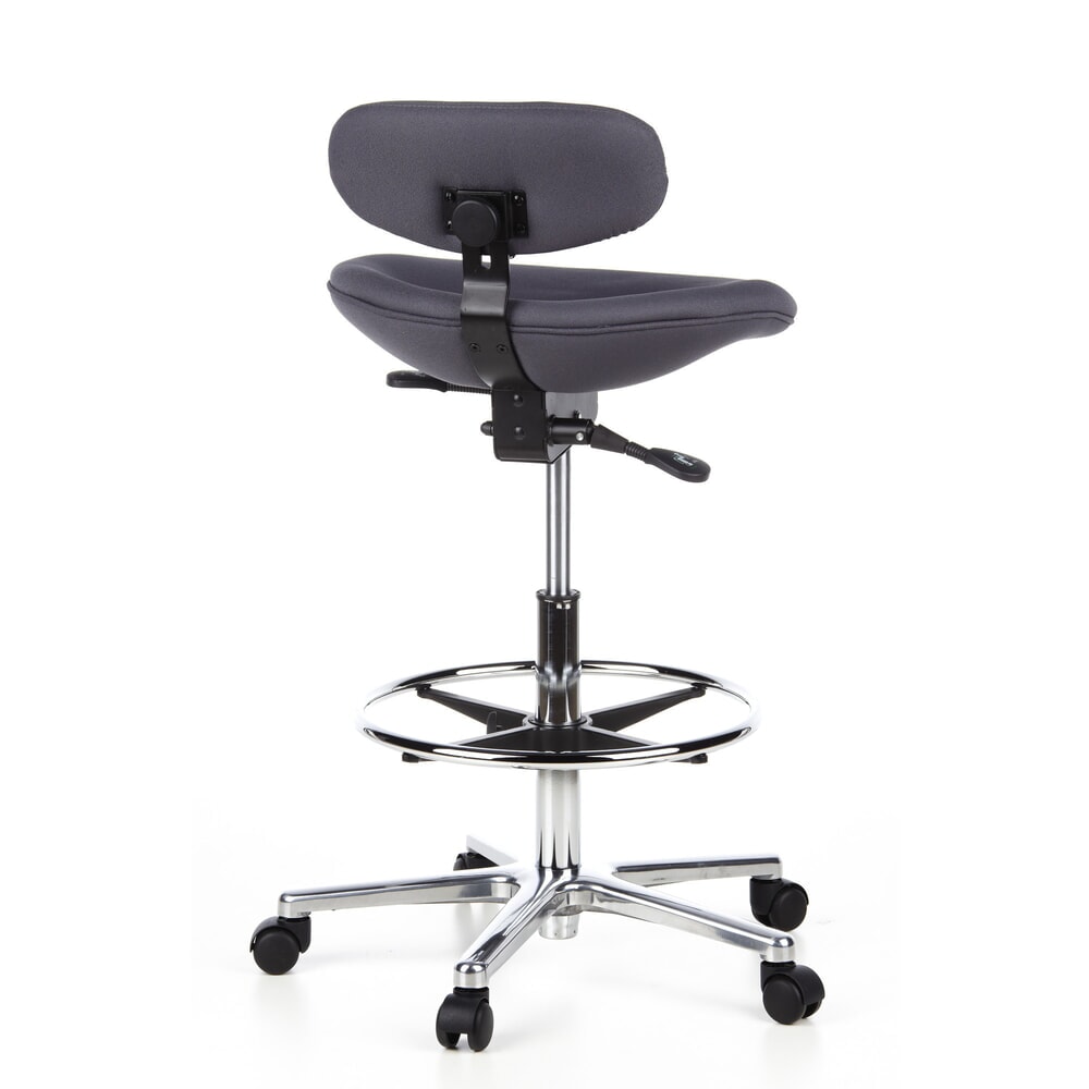 N° de l'image du produit 7 : Tabouret / tabouret pivotant hjh OFFICE WORK MF tissu, anthracite