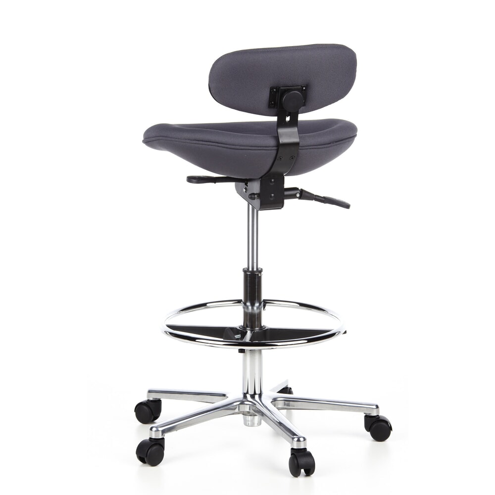 N° de l'image du produit 8 : Tabouret / tabouret pivotant hjh OFFICE WORK MF tissu, anthracite