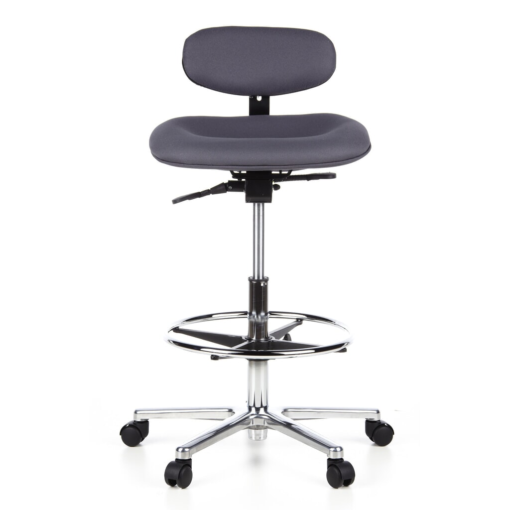Illustration du produit: Tabouret / tabouret pivotant hjh OFFICE WORK MF tissu, anthracite