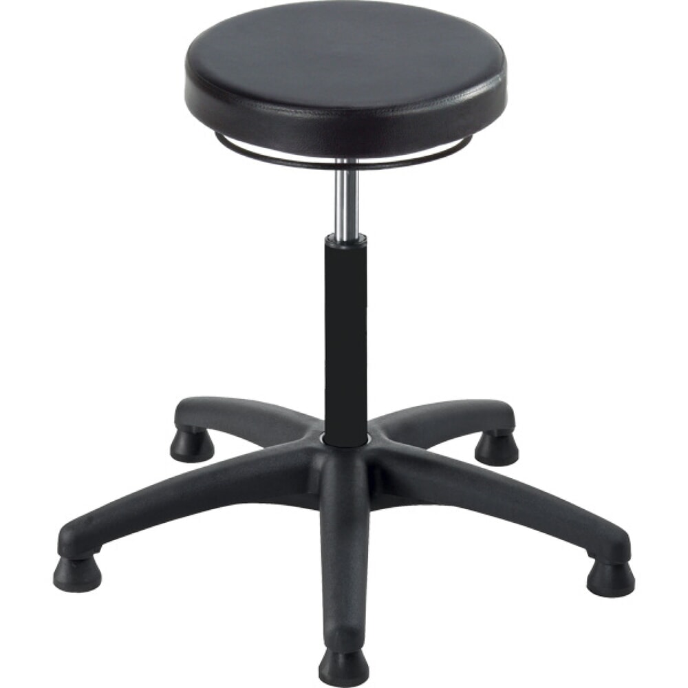 Illustration du produit: Tabouret Universal Plus, assise en PU, hauteur d’assise 400-530 mm, base plastique, patins
