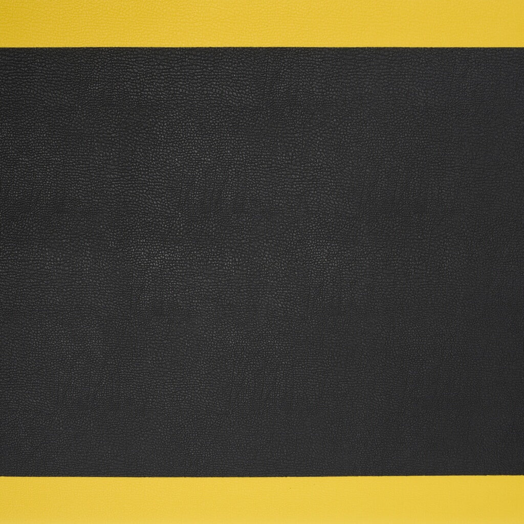 N° de l'image du produit 5 : Tapis anti-fatigue HEMMDAL ErgoSoft Classic, texturé, monocouche, LxL 600 x 600 mm, noir/jaune