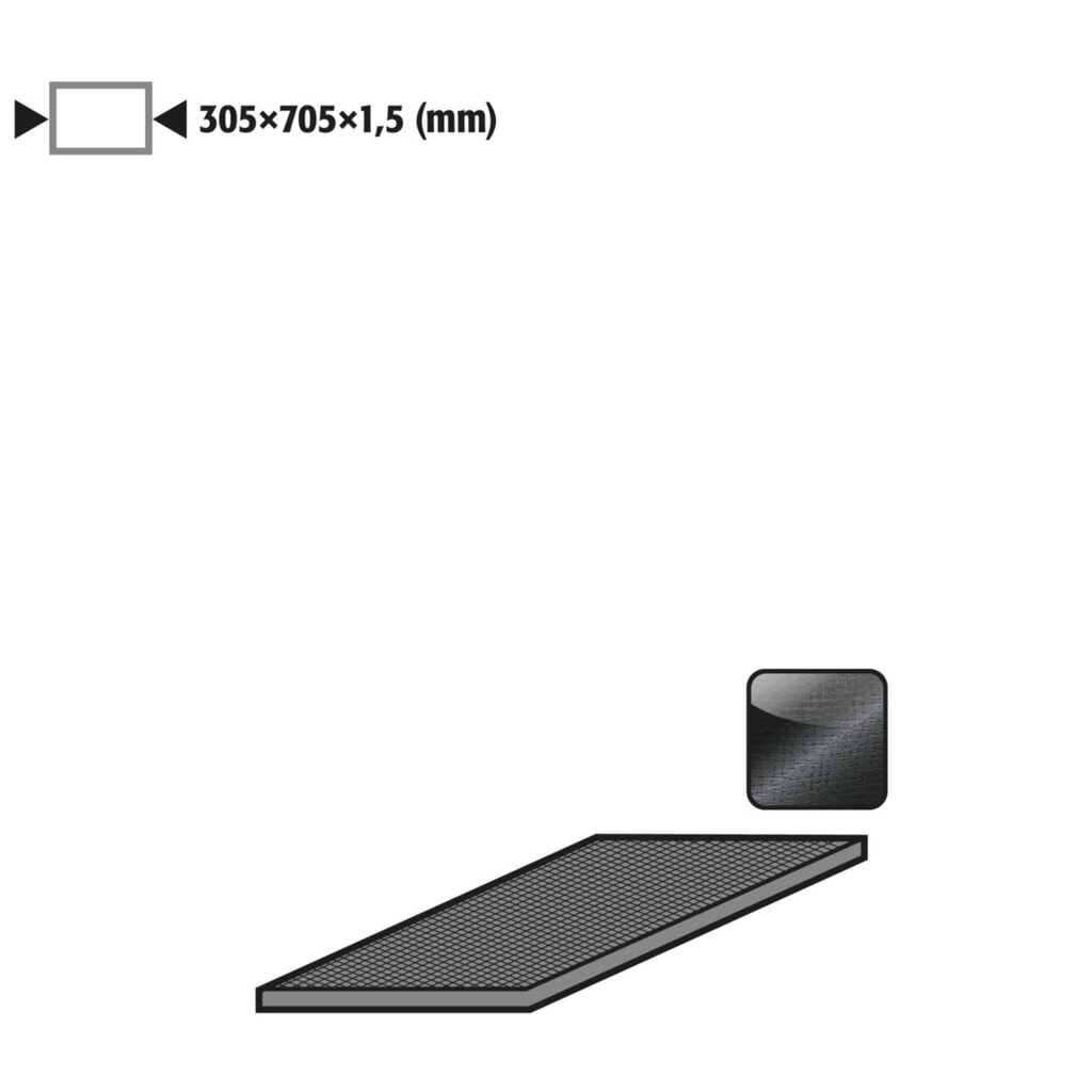 asecos® Tapis antidérapant pour tablette de l’armoire de bureau V-MOVE-90, noir Illustration du produit: asecos® Tapis antidérapant pour tablette de l’armoire de bureau V-MOVE-90, noir