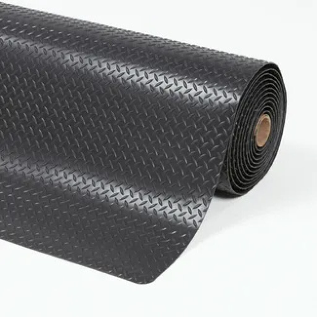 Tapis de sol, 2 couches, PVC, lxP 600 x 910 mm, noir N° de l'image du produit 2 : Tapis de sol, 2 couches, PVC, lxP 600 x 910 mm, noir