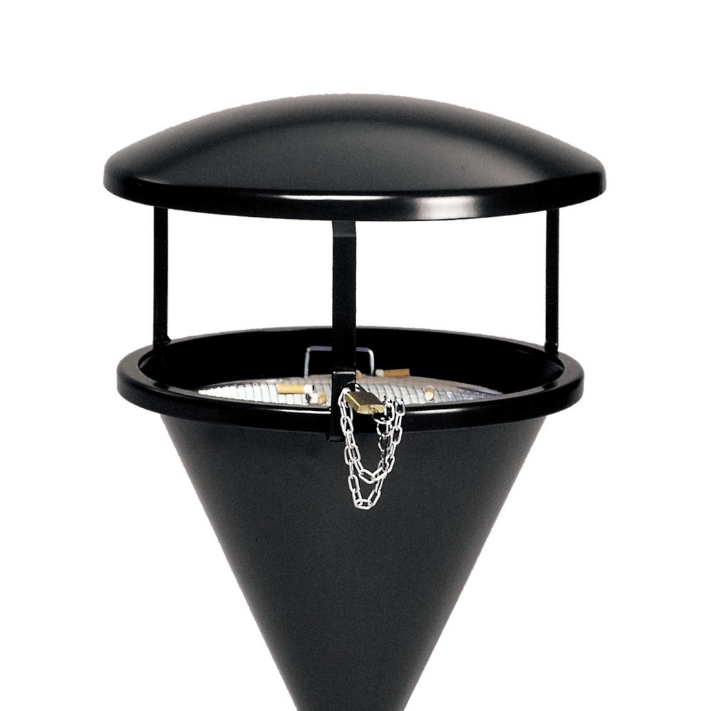 Illustration du produit: Toit pour colonne cendrier VAR® CLASSIC, acier, blanc signalisation