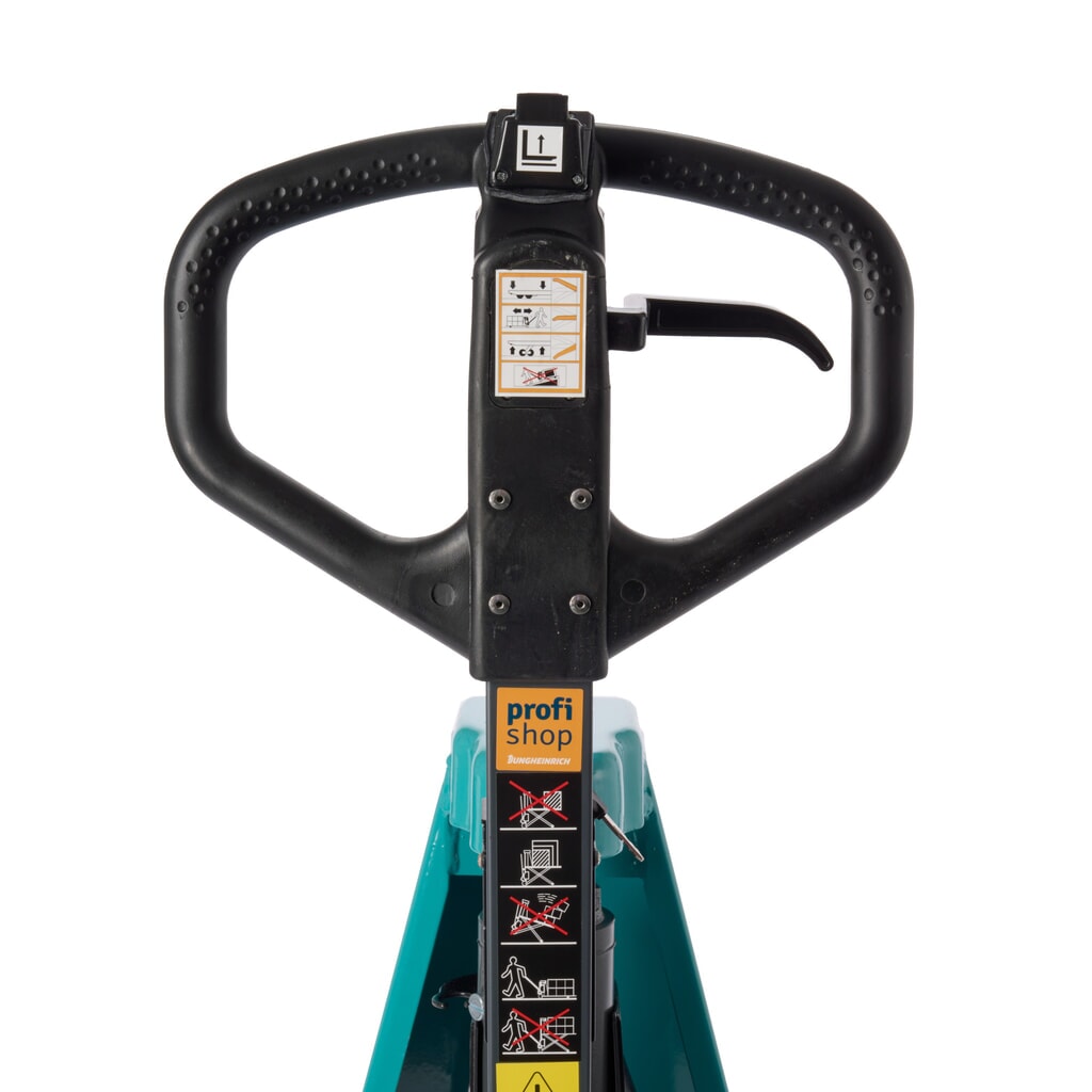 N° de l'image du produit 15 : Transpalette à ciseaux Ameise® PTM 1.0 électrohydraulique, capacité de charge 1 000 kg, longueur des fourches 1 150 mm, polyuréthane / nylon