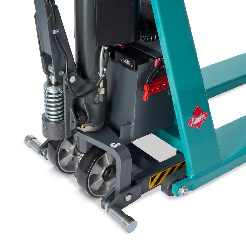 Transpalette à ciseaux Ameise® PTM 1.0 électrohydraulique, capacité de charge 1 000 kg, longueur des fourches 1 150 mm, polyuréthane / nylon N° de l'image du produit 8 : Transpalette à ciseaux Ameise® PTM 1.0 électrohydraulique, capacité de charge 1 000 kg, longueur des fourches 1 150 mm, polyuréthane / nylon