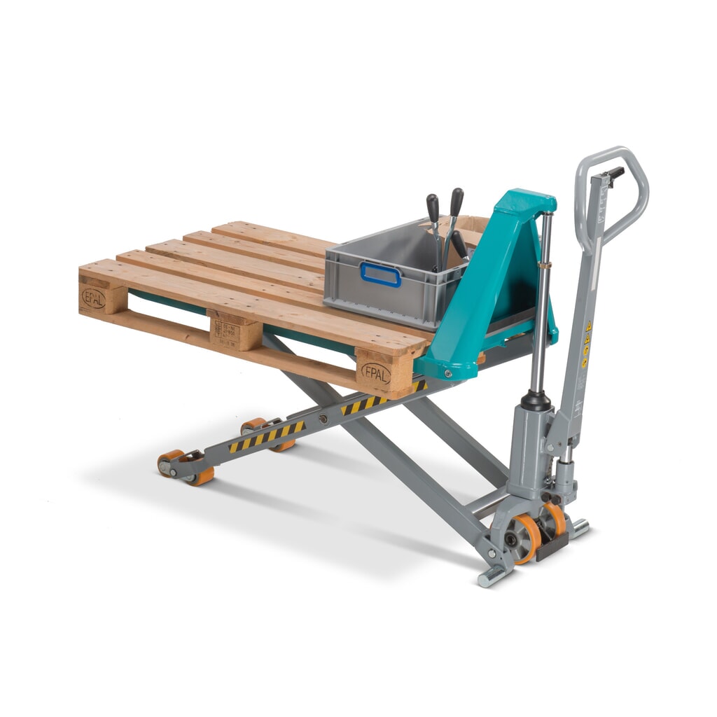 N° de l'image du produit 8 : Transpalette à ciseaux Ameise® PTM 1.5 Scissor avec levée rapide, capacité de charge 1 500 kg, longueur des fourches 1 200 mm