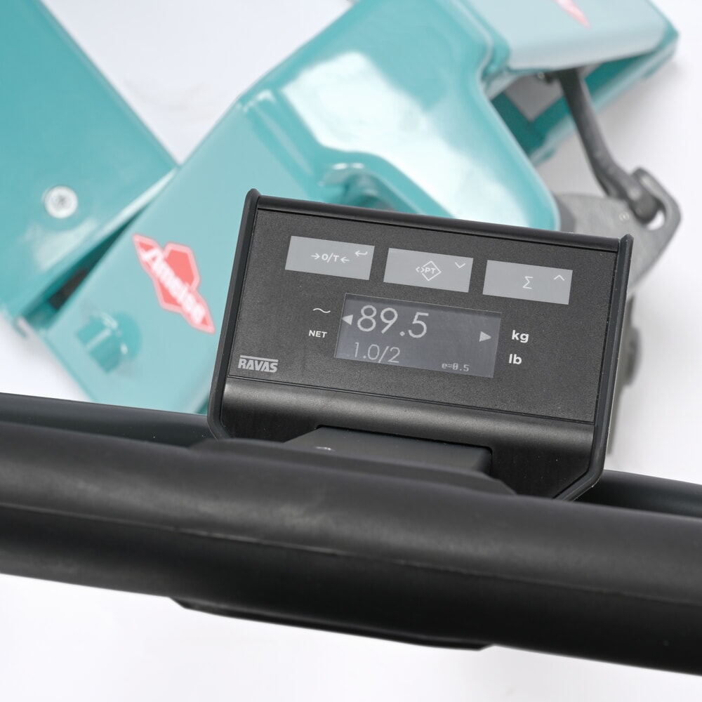 N° de l'image du produit 3 : Transpalette avec balance Ameise® PTM 2.0 Scale avec écran sur la tête du timon, capacité de charge 2 000 kg, roues simples