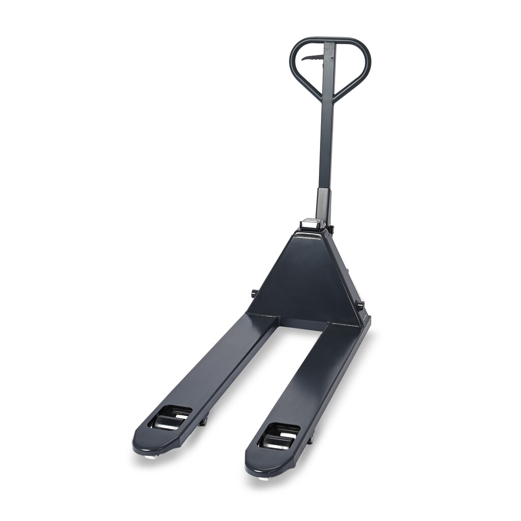 N° de l'image du produit 3 : Transpalette peseur HEMMDAL PTM 2.0 Scale, capacité de charge 2 000 kg, pas de 5 kg, galets de fourche simples