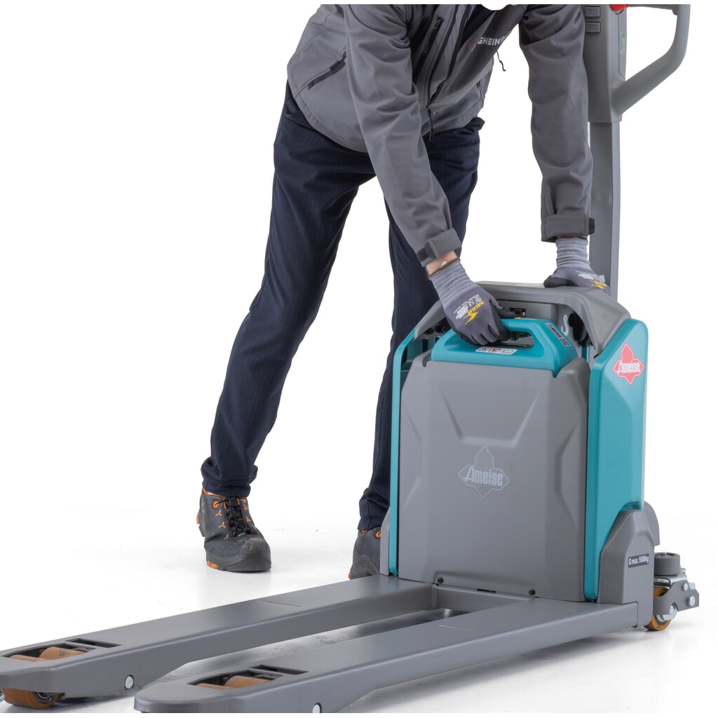 N° de l'image du produit 3 : Transpalette électrique Ameise® PTE 1.6, capacité de charge 1 600 kg, longueur des fourches 1 150 mm