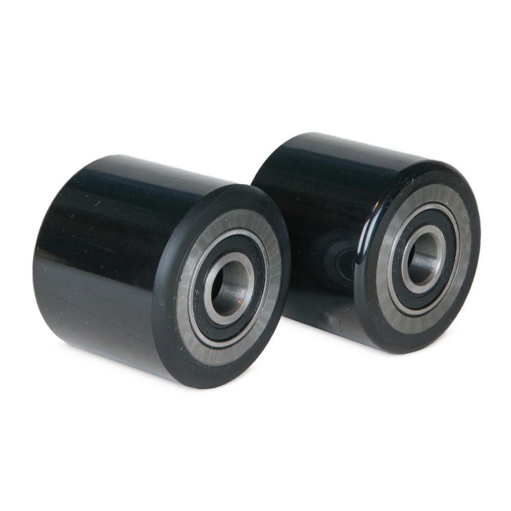 N° de l'image du produit 3 : Transpalette manuel Ameise® PTM 2.5 avec frein à main, capacité de charge 2 500 kg, longueur des fourches 1 150 mm, caoutchouc plein / polyuréthane, galets tandem