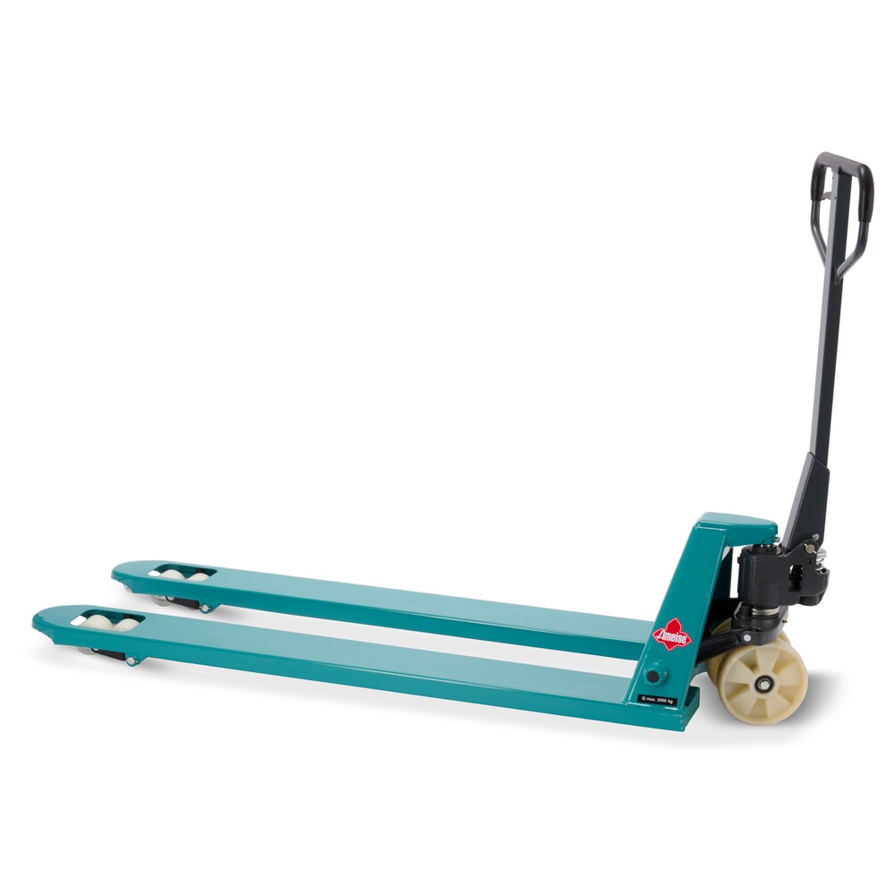 N° de l'image du produit 6 : Transpalette manuel Ameise® PTM 2.0, capacité de charge 2 000 kg, longueur de fourche 1 500 mm, nylon, galets tandem
