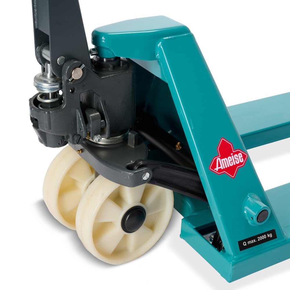 N° de l'image du produit 13 : Transpalette manuel Ameise® PTM 2.0, capacité de charge 2 000 kg, longueur de fourche 1 500 mm, nylon, galets tandem