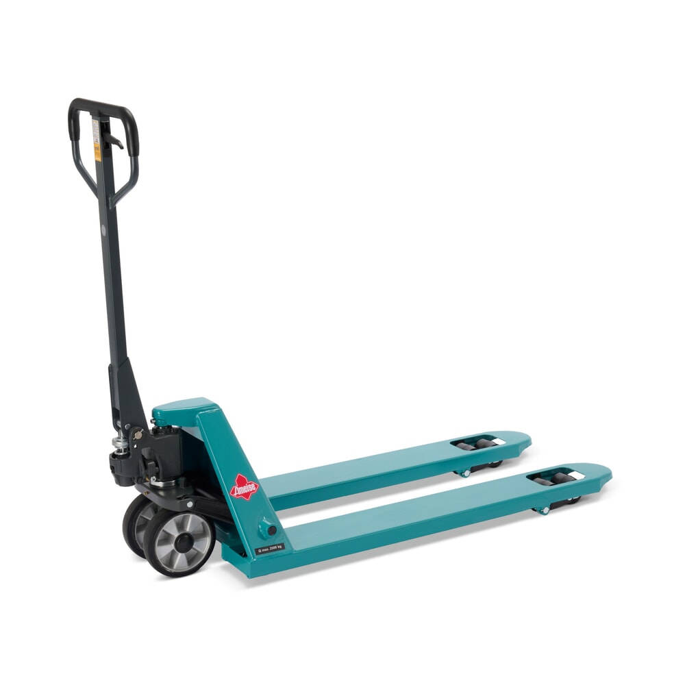 Illustration du produit: Transpalette manuel Ameise® PTM 2.5, capacité de charge 2 500 kg, longueur de fourche 1 150 mm, caoutchouc plein / polyuréthane, galets tandem